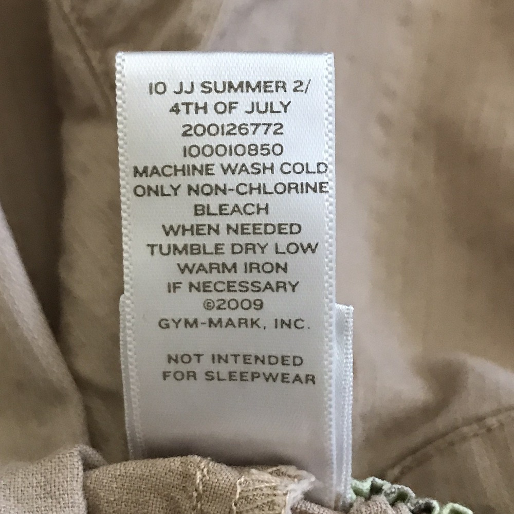 Janie and Jack Khaki Pull On Pants 6-12 Months Roll Tab Cuff Embroidered Monkey - Picture 14 of 16